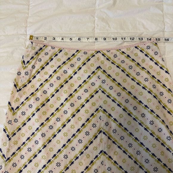 Vintage Y2K Fossil Women's Skirt mini with side slit men women print 6 cotton - Picture 9 of 11